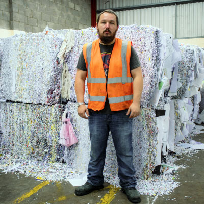 Paper recycling, South Wales Paper Shredding, Shredded paper